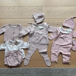 Pink Knit Baby sets